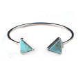 Türkis Stone Triangle Bangle für Damen Accessoires